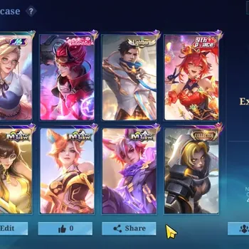 Mobile Legends: Bang Bang Accounts Collector Hero97|Skin148|CC Nata,Lightborn Granger,Pace Fanny,Valentine Claude,Gaara