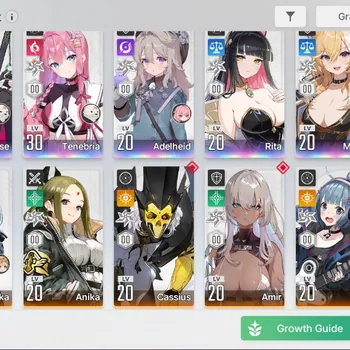 Chaos Zero Nightmare Accounts Global|Lv33|6 SSR [Rossweisse,Adelheid,Rita,Magna,Khalipe,Tenebria]|11 SR