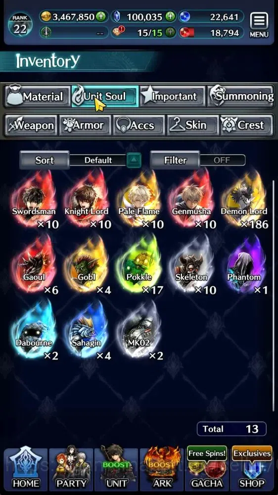 Last Cloudia Accounts GLOBAL|Rank 22|100K Crystal|Top Tier Unit [DL Jude image 12