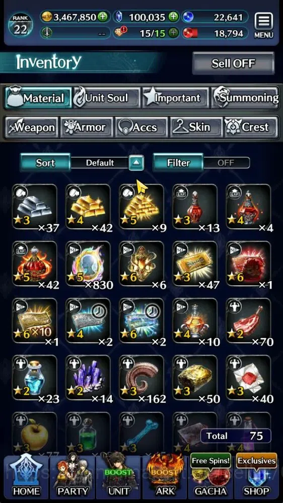 Last Cloudia Accounts GLOBAL|Rank 22|100K Crystal|Top Tier Unit [DL Jude image 9