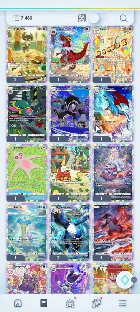 Pokémon TCG Pocket Accounts EN 7K Card|152 EX|4 Crown [Roaring Moon,Celebi,Arb image 10
