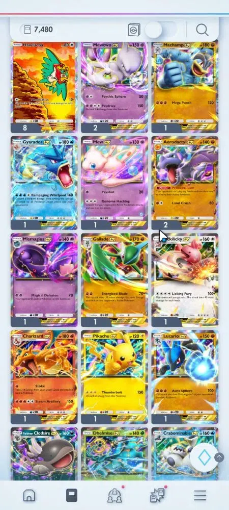 Pokémon TCG Pocket Accounts EN 7K Card|152 EX|4 Crown [Roaring Moon,Celebi,Arb image 12