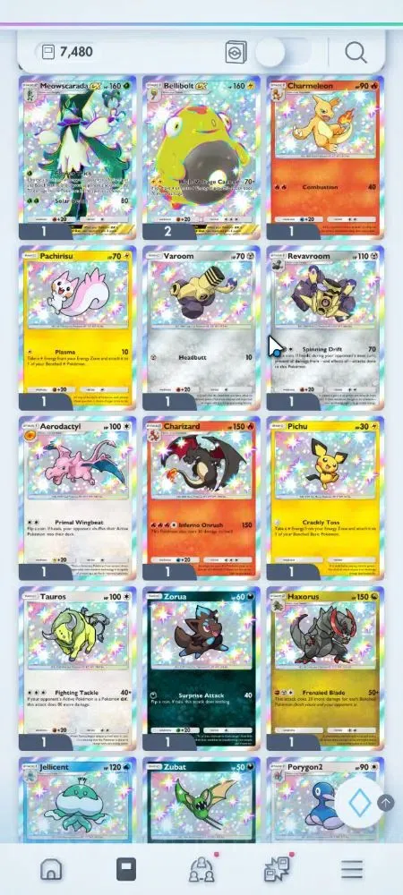 Pokémon TCG Pocket Accounts EN 7K Card|152 EX|4 Crown [Roaring Moon,Celebi,Arb image 2
