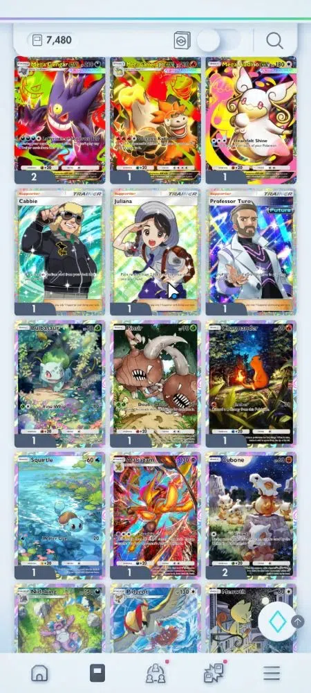 Pokémon TCG Pocket Accounts EN 7K Card|152 EX|4 Crown [Roaring Moon,Celebi,Arb image 6
