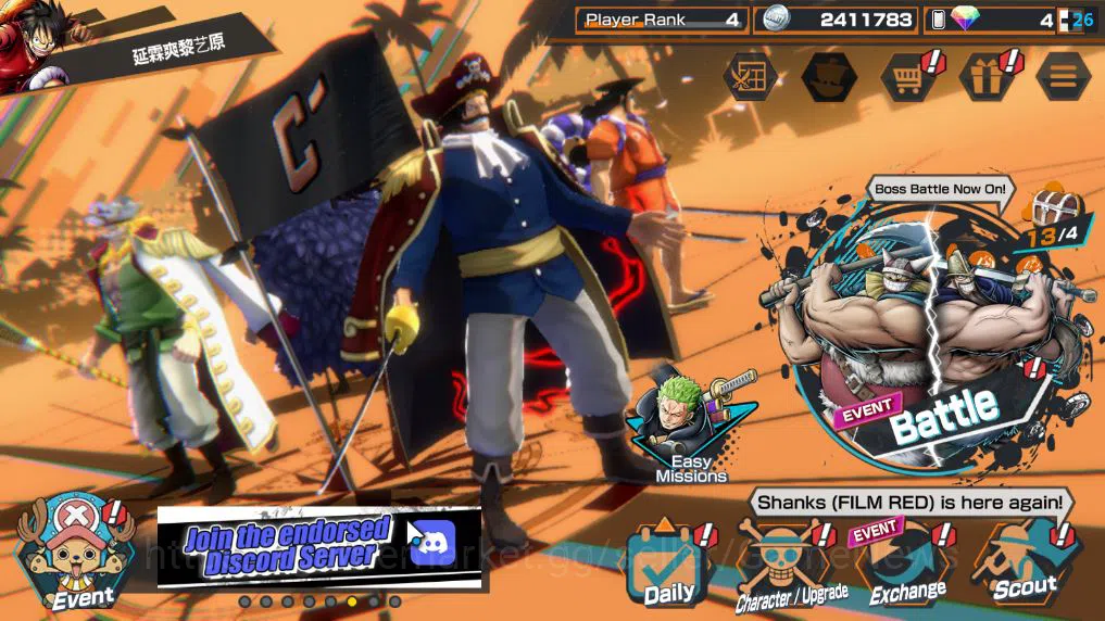 One Piece Bounty Rush Accounts Global|4 EX|TFE Monkey D.Luffy,Daimyo Of Kuri,Kozu image 1