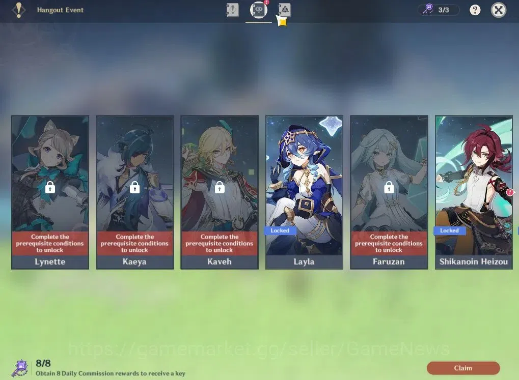 Genshin Impact Accounts ASIA|AR55|7Limited+2(*5Weapon)|Nefer+sign,Lauma,In image 19