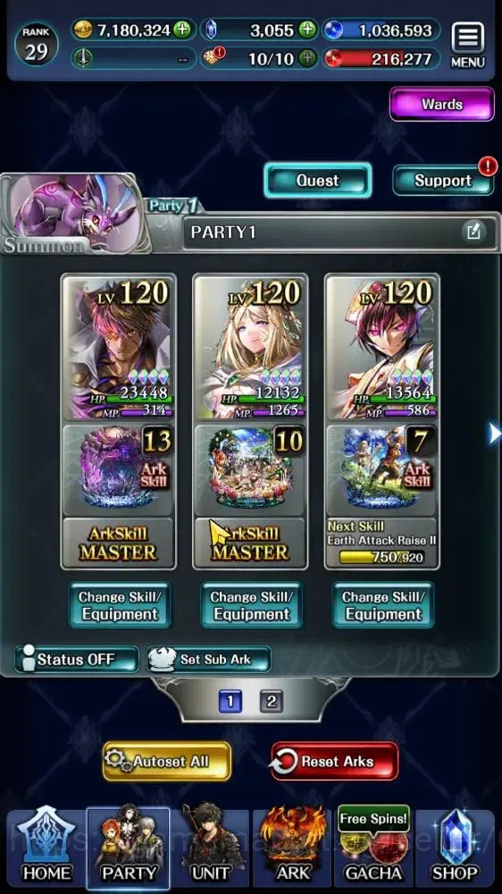 Last Cloudia Accounts Endgame GLOBAL|Rank29|Collab(Lelouch,Rem,Vergil,Milim,GTilith,Vargas)+(A 11