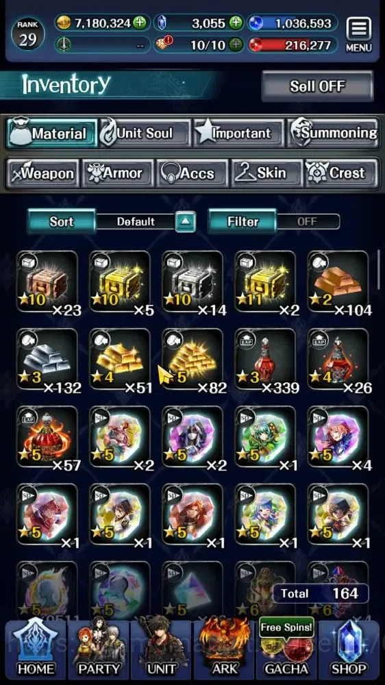Last Cloudia Accounts Endgame GLOBAL|Rank29|Collab(Lelouch,Rem,Vergil,Milim,GTilith,Vargas)+(A 16