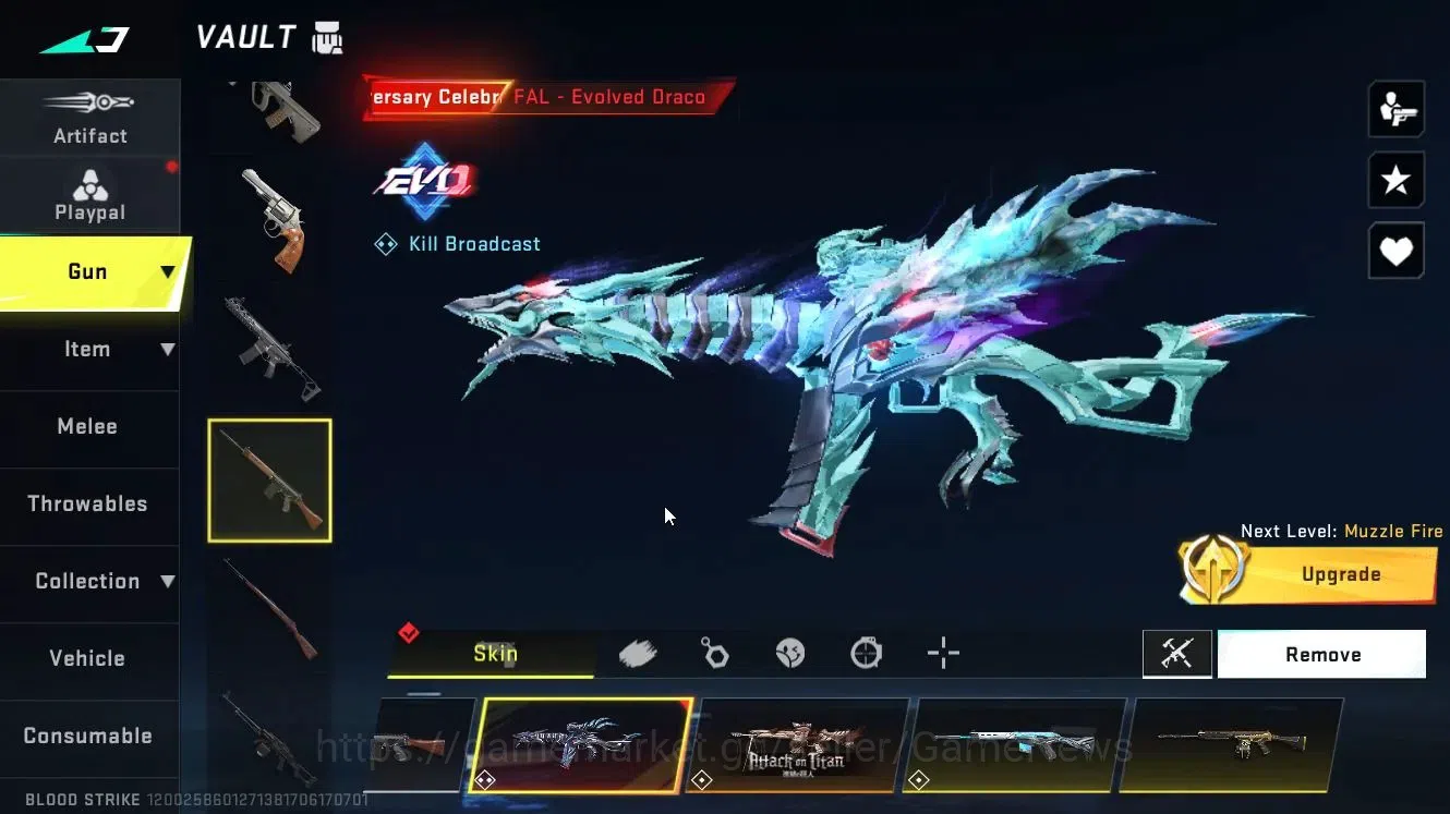 Blood Strike Accounts ASIA|Collab AOT [FAL]|ULTRA [EMMA,VAL,ZERO,M4A1,KA image 18