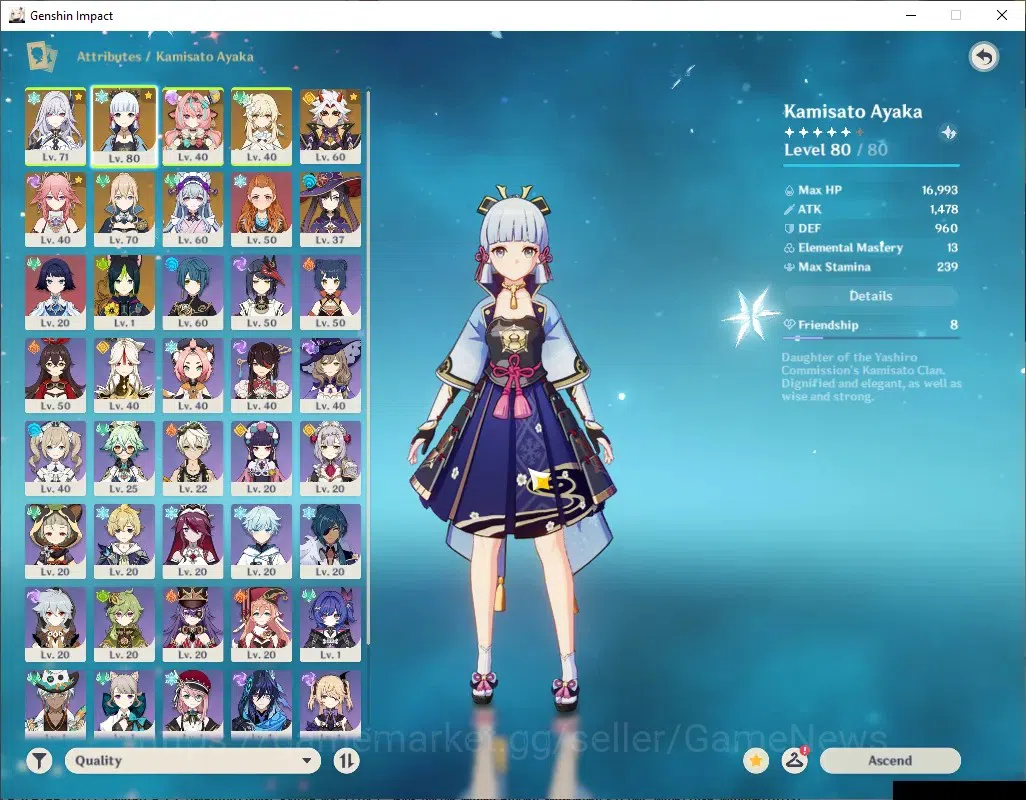 Genshin Impact Accounts ASIA|AR 46|5 Limited + 4 (*5Standard)|Skirk,Varesa image 4