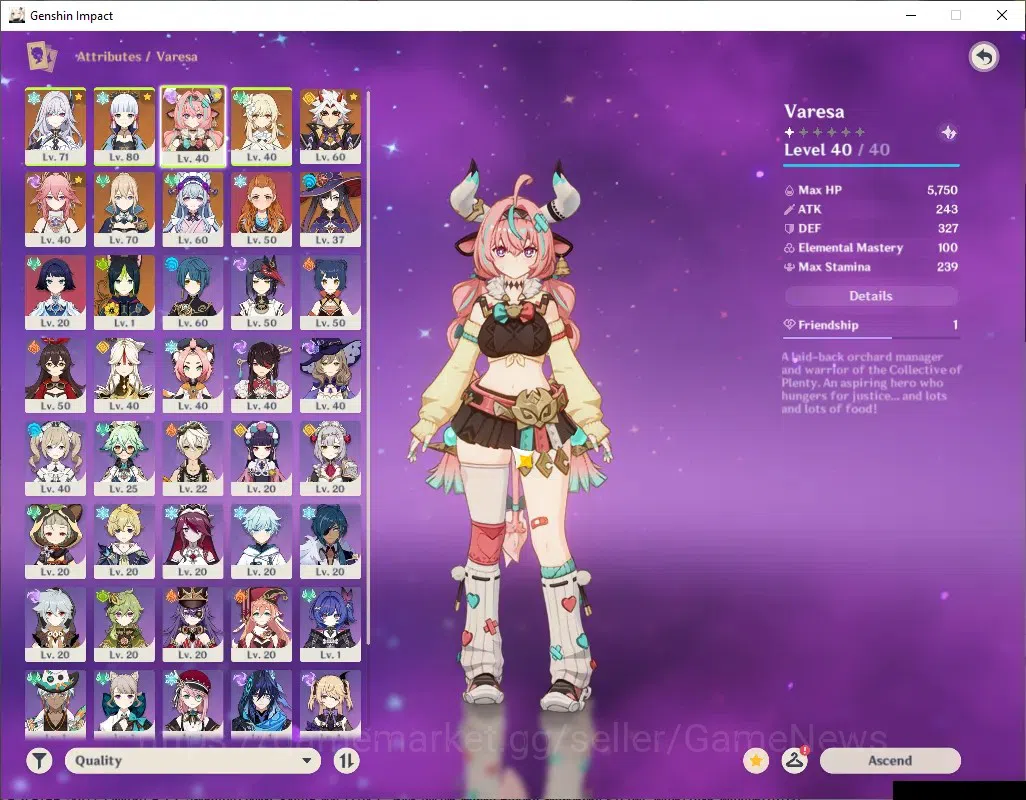 Genshin Impact Accounts ASIA|AR 46|5 Limited + 4 (*5Standard)|Skirk,Varesa image 5