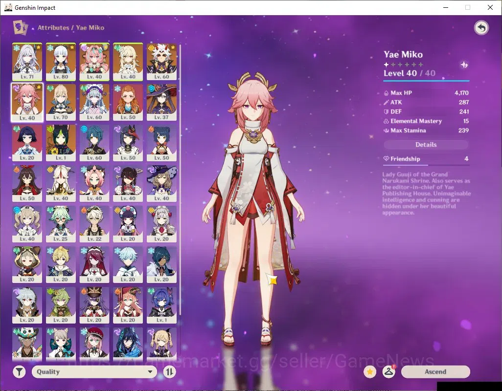 Genshin Impact Accounts ASIA|AR 46|5 Limited + 4 (*5Standard)|Skirk,Varesa image 7