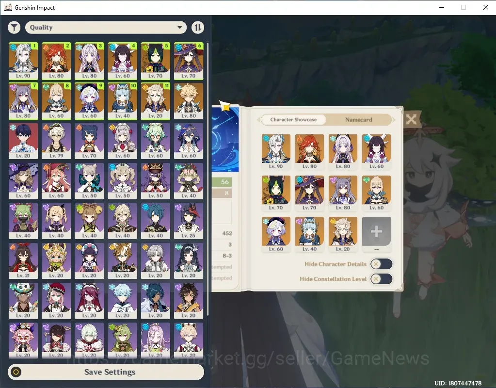 Genshin Impact Accounts Others ASIA|AR 56|6 Limited + 1 1