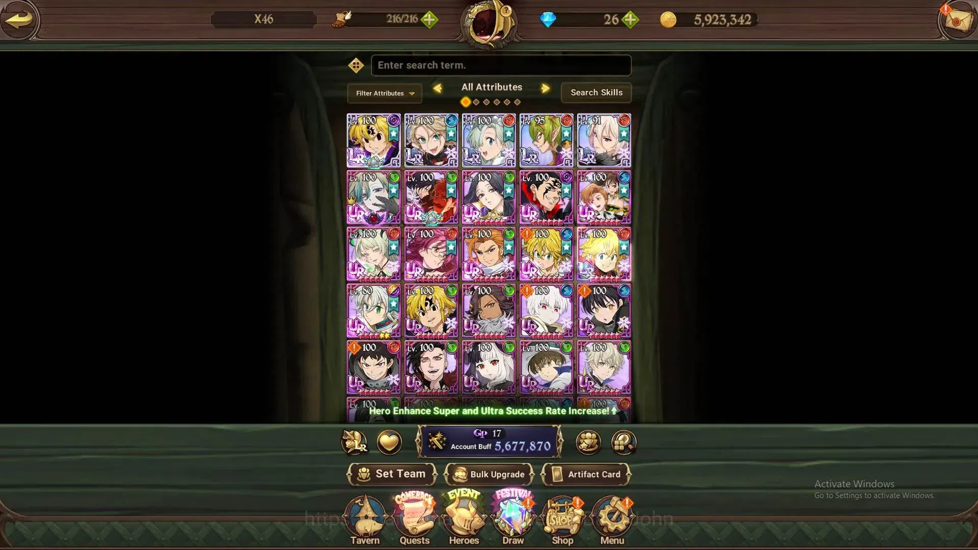 The Seven Deadly Sins: Grand Cross Accounts ASIA | 5.67M CC |6 LR+11 UR|LR RO Madness 3/6,F He image 14