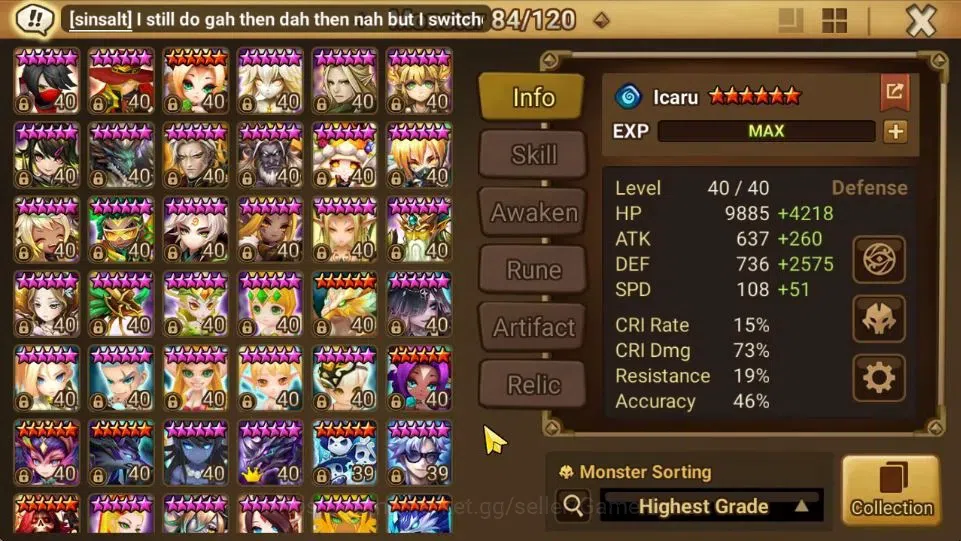 Summoners War: Sky Arena Accounts GLOBAL Lv 100|2 LD[Grogen,Mortera]|35 Total NB5[Er image 11