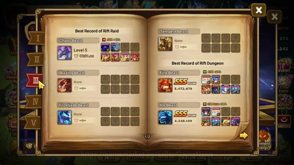 Summoners War: Sky Arena Accounts GLOBAL Lv 100|2 LD[Grogen,Mortera]|35 Total NB5[Er image 5