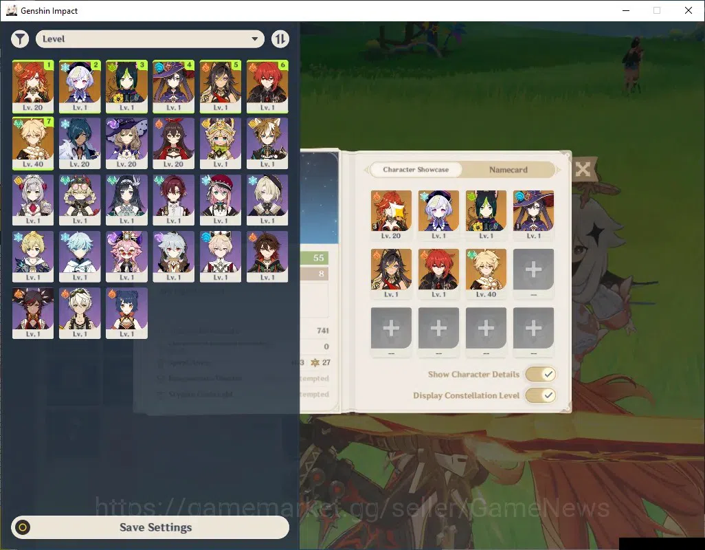 Genshin Impact Accounts Asia|AR 55|Rate On|1 Limited + 2 (*5 Weapon)|Mavui image 1