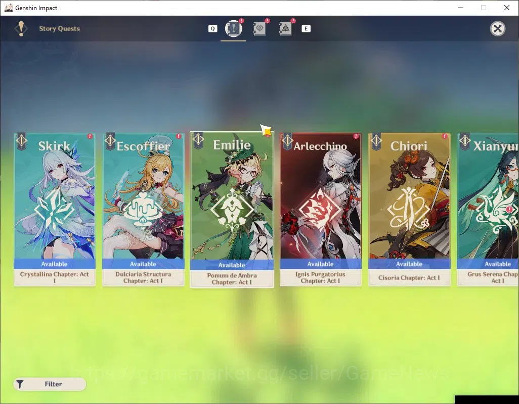 Genshin Impact Accounts Asia|AR 55|Rate On|1 Limited + 2 (*5 Weapon)|Mavui image 15