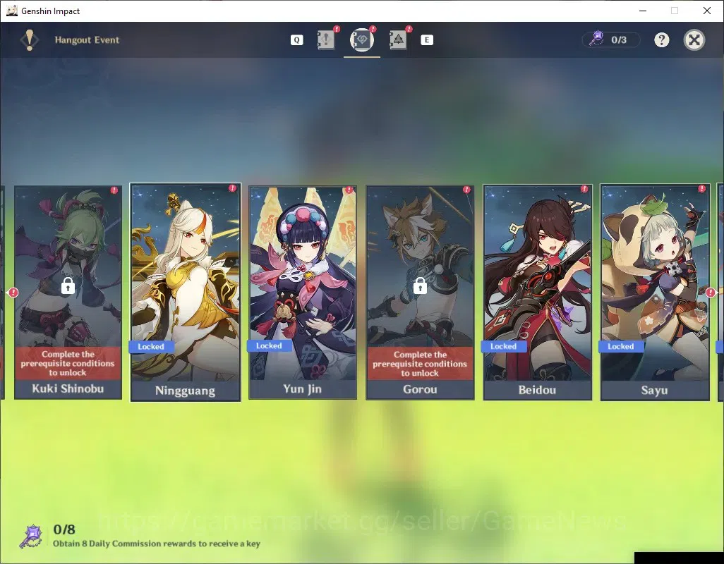 Genshin Impact Accounts Asia|AR 55|Rate On|1 Limited + 2 (*5 Weapon)|Mavui image 18
