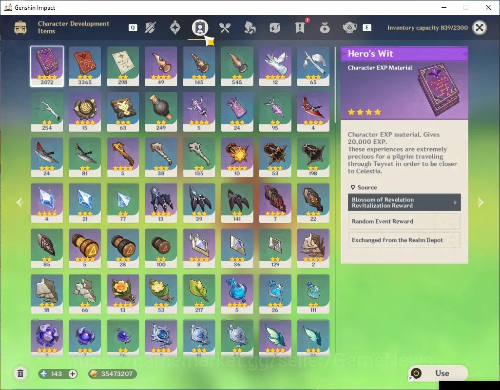 Genshin Impact Accounts Asia|AR 55|Rate On|1 Limited + 2 (*5 Weapon)|Mavui image 6