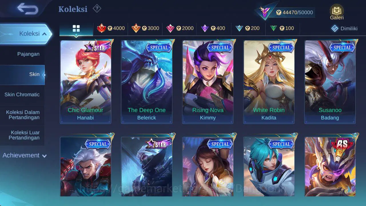 Mobile Legends: Bang Bang Accounts Global, Skin 155,Hero 68 sanrio angela,CC pharsa,L image 6