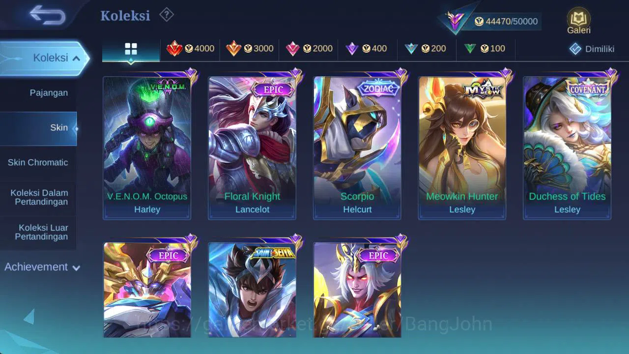 Mobile Legends: Bang Bang Accounts Global, Skin 155,Hero 68 sanrio angela,CC pharsa,L image 9