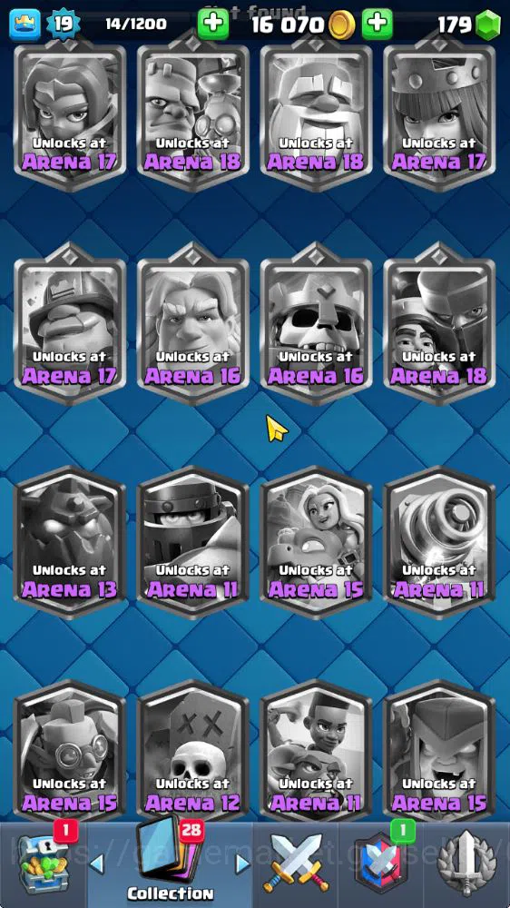 Clash Royale Accounts Midgame Lv 19|Trophy 3077|KTL 8|Limited Skin|Card 53| 2 EVO 10 Epic 21 Rare 22 Common|Take 14