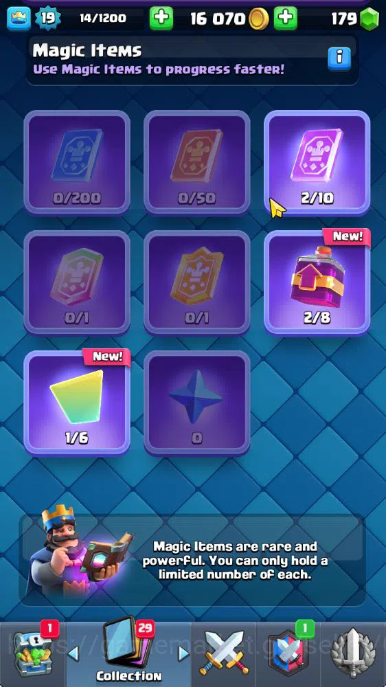 Clash Royale Accounts Midgame Lv 19|Trophy 3077|KTL 8|Limited Skin|Card 53| 2 EVO 10 Epic 21 Rare 22 Common|Take 6