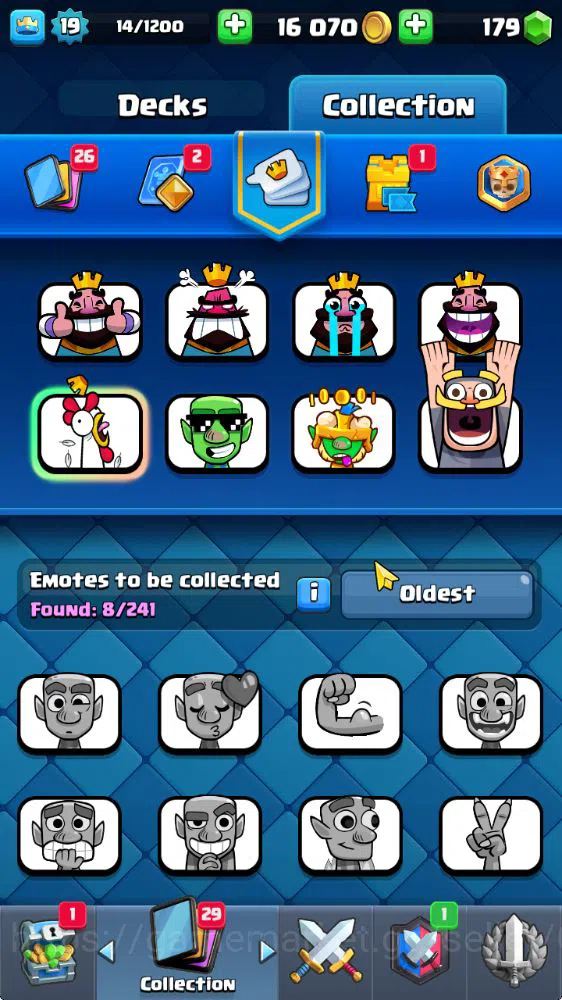 Clash Royale Accounts Midgame Lv 19|Trophy 3077|KTL 8|Limited Skin|Card 53| 2 EVO 10 Epic 21 Rare 22 Common|Take 7