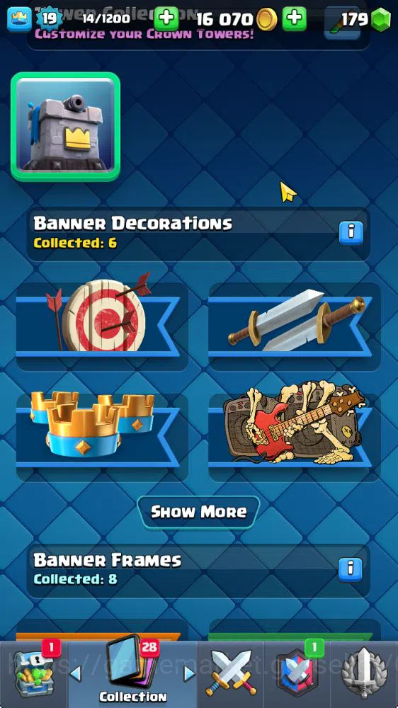 Clash Royale Accounts Midgame Lv 19|Trophy 3077|KTL 8|Limited Skin|Card 53| 2 EVO 10 Epic 21 Rare 22 Common|Take 8