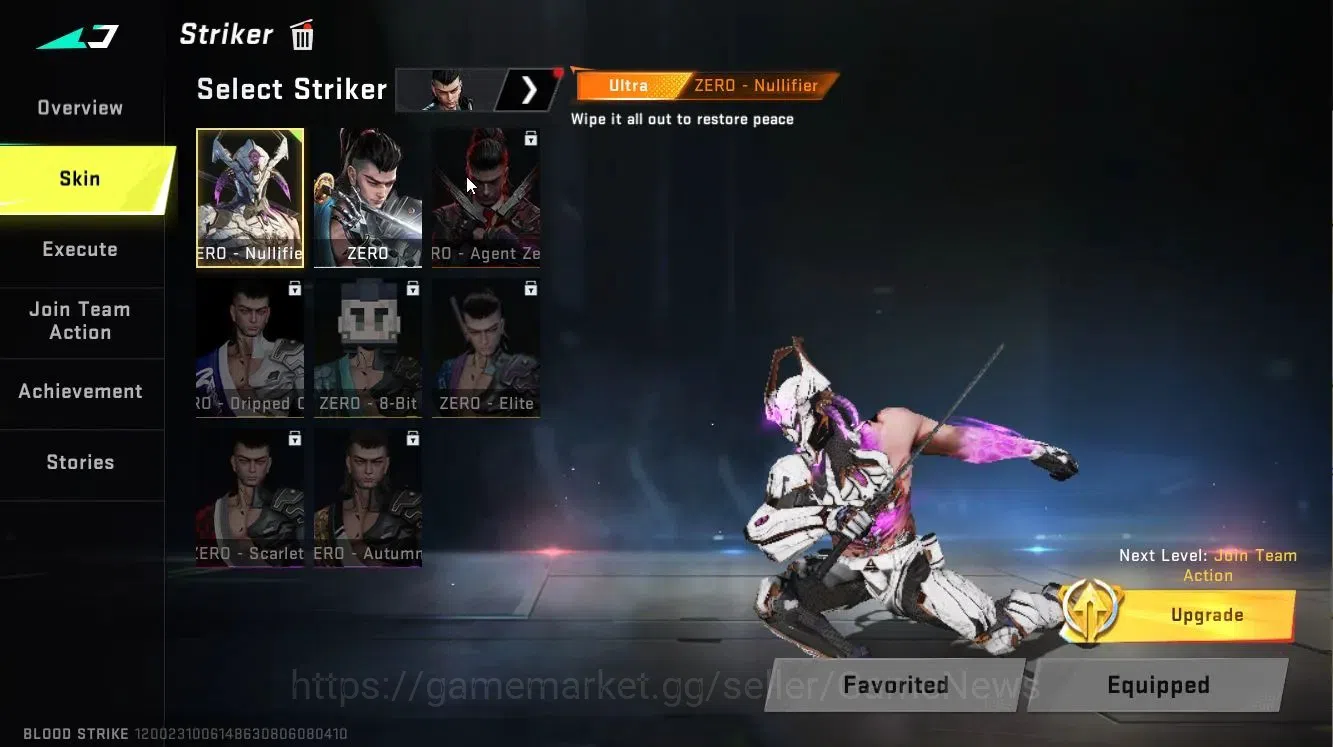 Blood Strike Accounts ASIA|ULTRA[ZERO,ETHAN,RAN,INP-9,AUG]|Collab BLEACH image 3