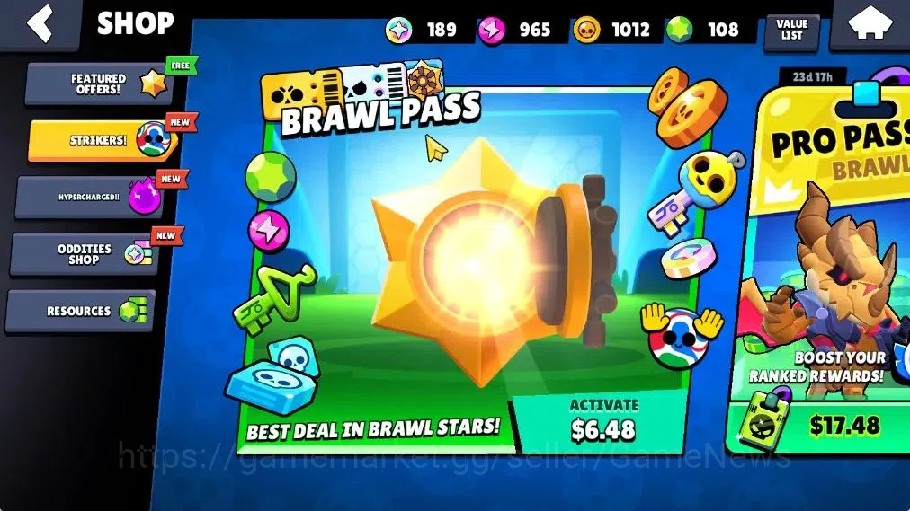 Brawl Stars Accounts 1834 Trophy|21 Brawlers 1Max(Frank)|19 Skin|2 Myth image 6