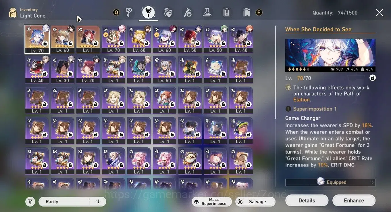 Honkai Star Rail Accounts ASIA|TL62|24x5*Char|16x5*LC|Huohuo L74|Jing Yuan L image 5