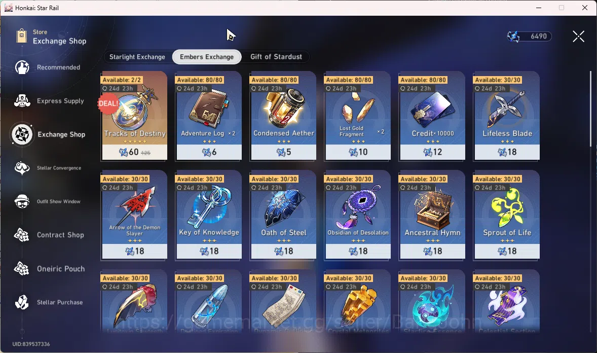Honkai Star Rail Accounts ASIA | TL 66 | 9 Limit  Phainon | Cyrene | Yao Gua image 10