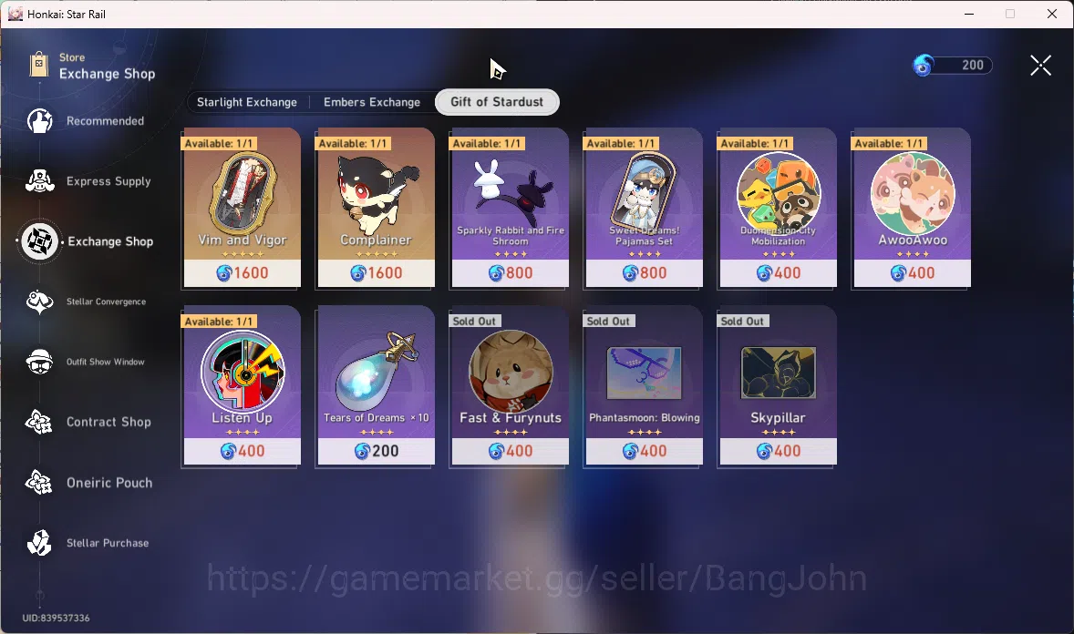 Honkai Star Rail Accounts ASIA | TL 66 | 9 Limit  Phainon | Cyrene | Yao Gua image 11