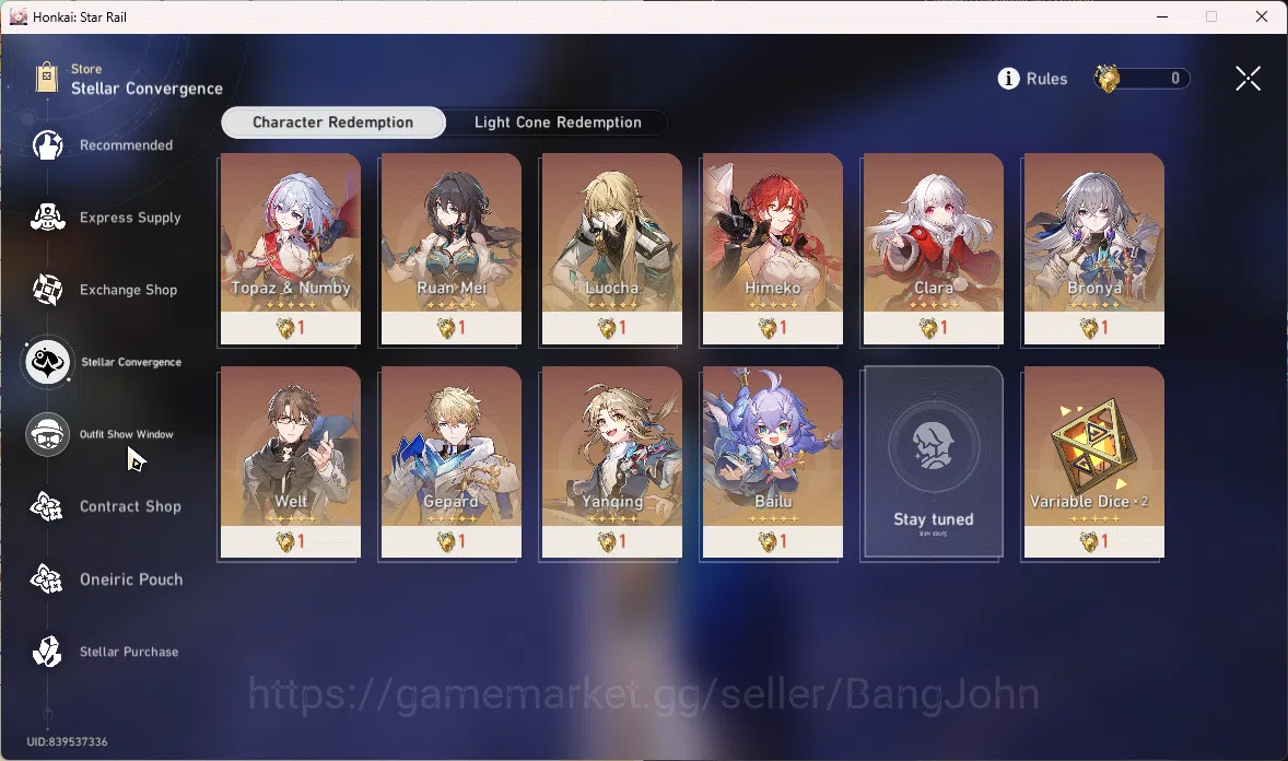 Honkai Star Rail Accounts ASIA | TL 66 | 9 Limit  Phainon | Cyrene | Yao Gua image 12