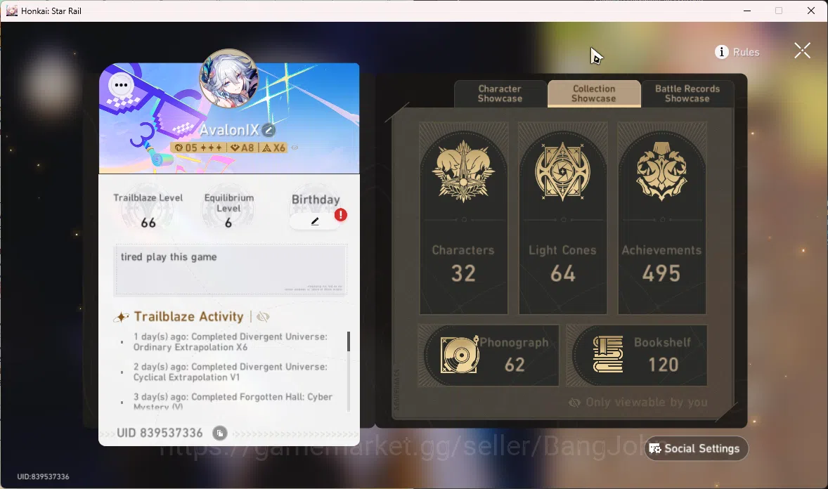 Honkai Star Rail Accounts ASIA | TL 66 | 9 Limit  Phainon | Cyrene | Yao Gua image 18