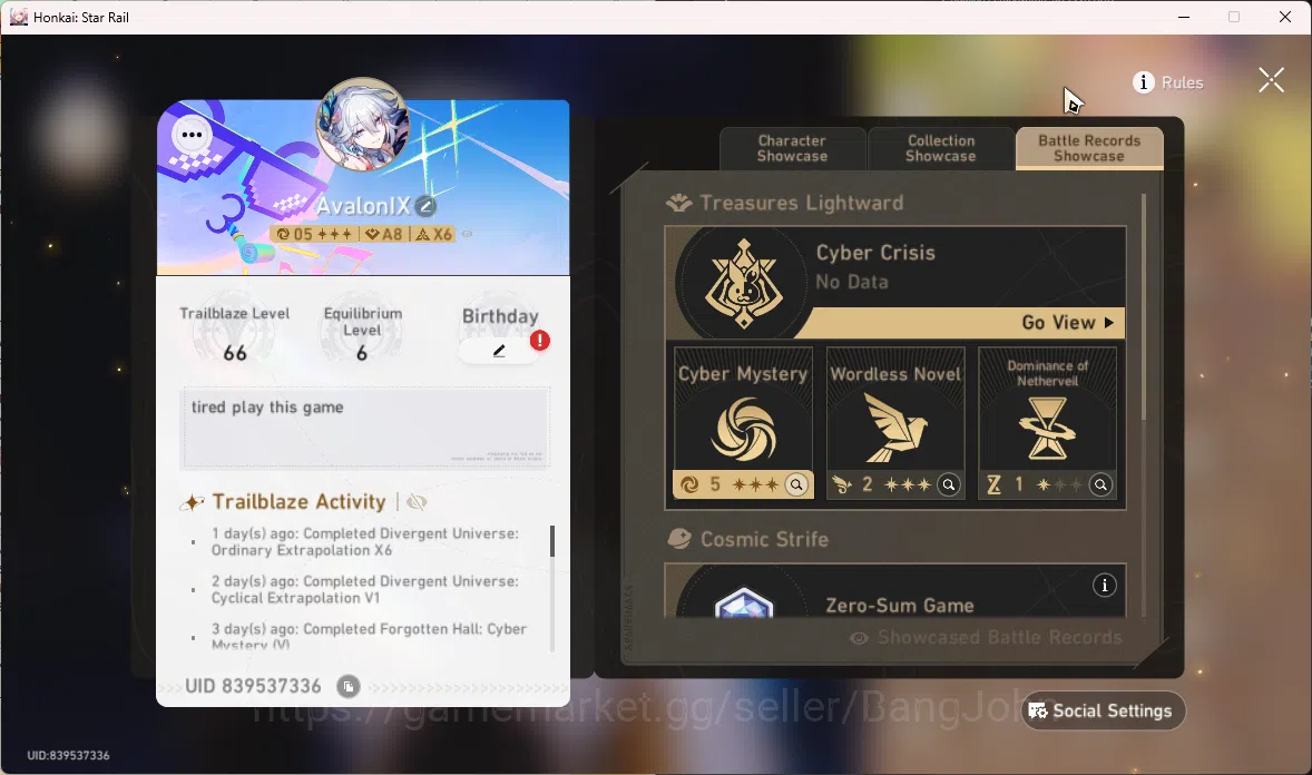 Honkai Star Rail Accounts ASIA | TL 66 | 9 Limit  Phainon | Cyrene | Yao Gua image 19