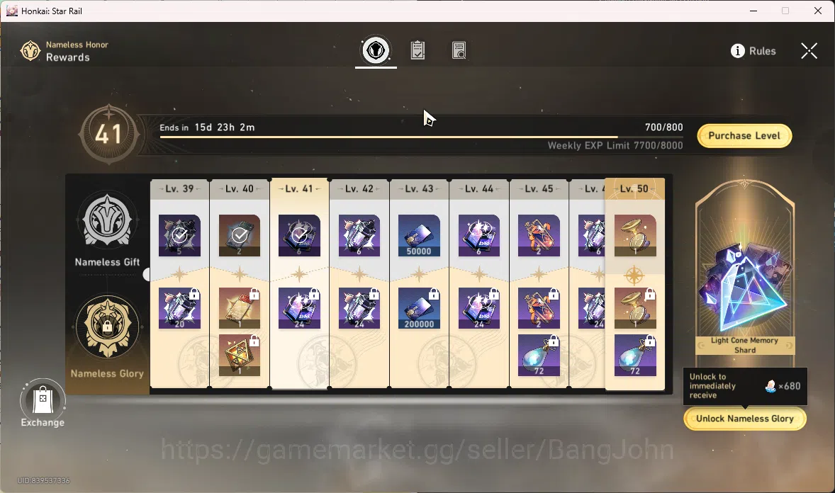 Honkai Star Rail Accounts ASIA | TL 66 | 9 Limit  Phainon | Cyrene | Yao Gua image 7