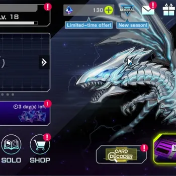 Yu-Gi-Oh! Master Duel Accounts Mid-Level Android|Lv 18|20 Deck|Dracotail,Kewl,Sky Striker,VSK9,Yummys,Maliss,Dracotail