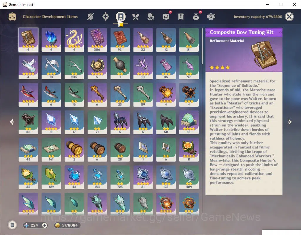 Genshin Impact Accounts ASIA|AR 57|10  Limited +2(*5Weapon)|Varka,Flins,Es image 7