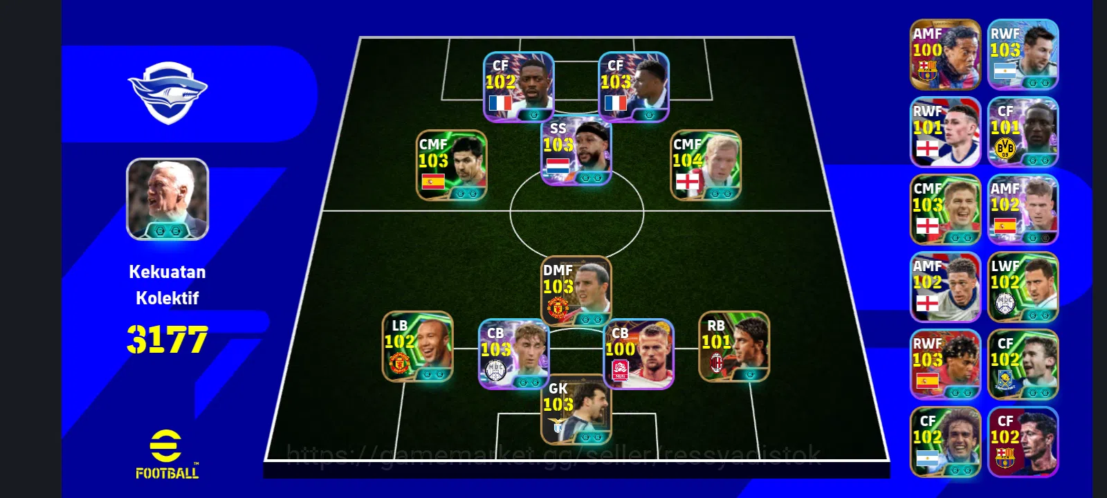 eFootball Accounts Legends & Iconic Players EFOOTBALL 2026 | LEGEND J OSEA,XABI ALONSO,M DEPHAY,PAUL SCHOLES,G 1