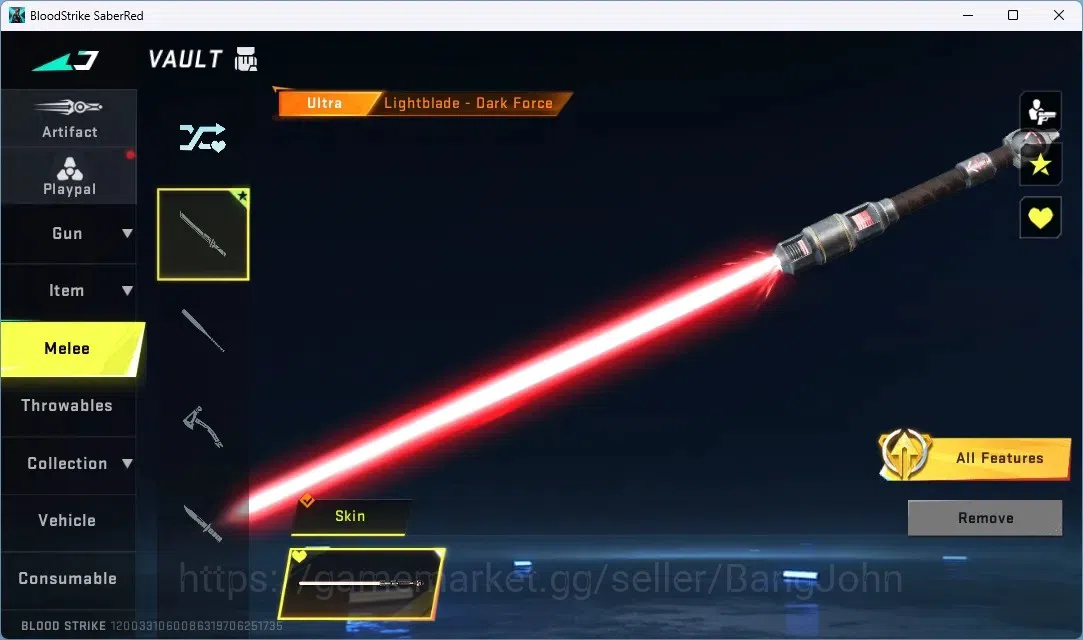 Blood Strike Accounts ASIA | 1 ULTRA MELEE: Lightblade - Dark Force | 2  image 4