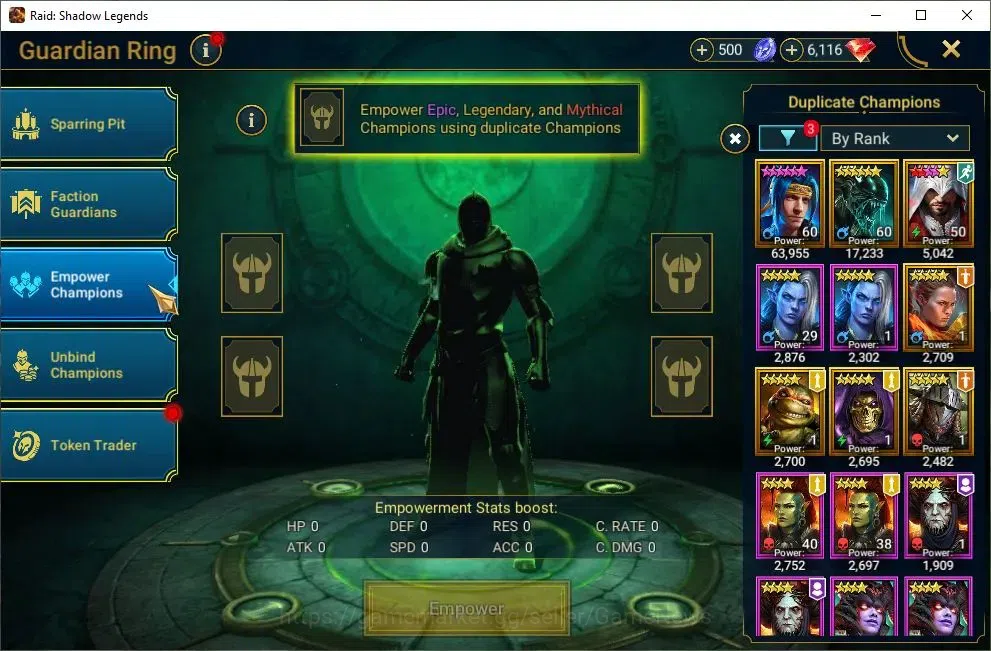Raid: Shadow Legends Accounts Mid-Game Lv43 575K Power|2 Mythic(Ash'nar,NQ Krixia)|21 11