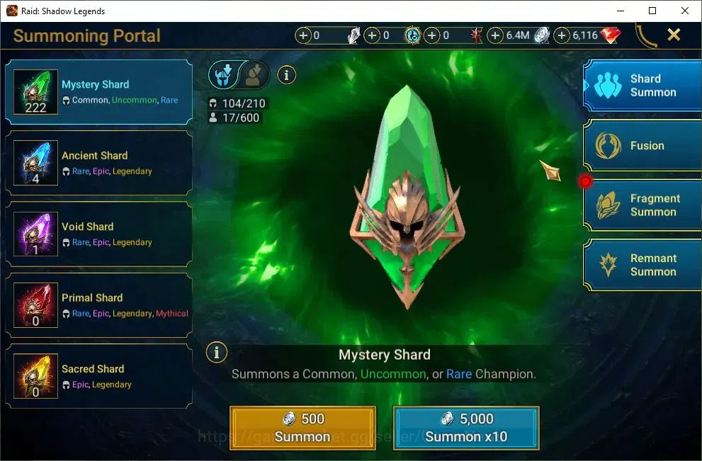 Raid: Shadow Legends Accounts Mid-Game Lv43 575K Power|2 Mythic(Ash'nar,NQ Krixia)|21 18