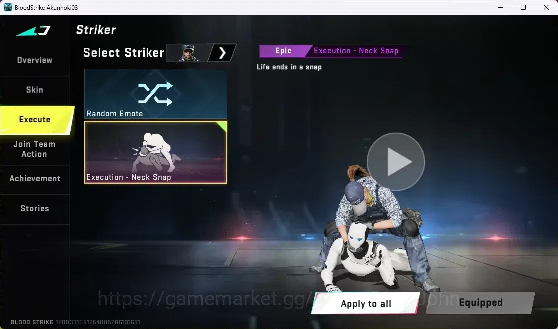 Blood Strike Accounts ASIA | Ultra Lightblade - Dark Force | 1 Epic Name image 5