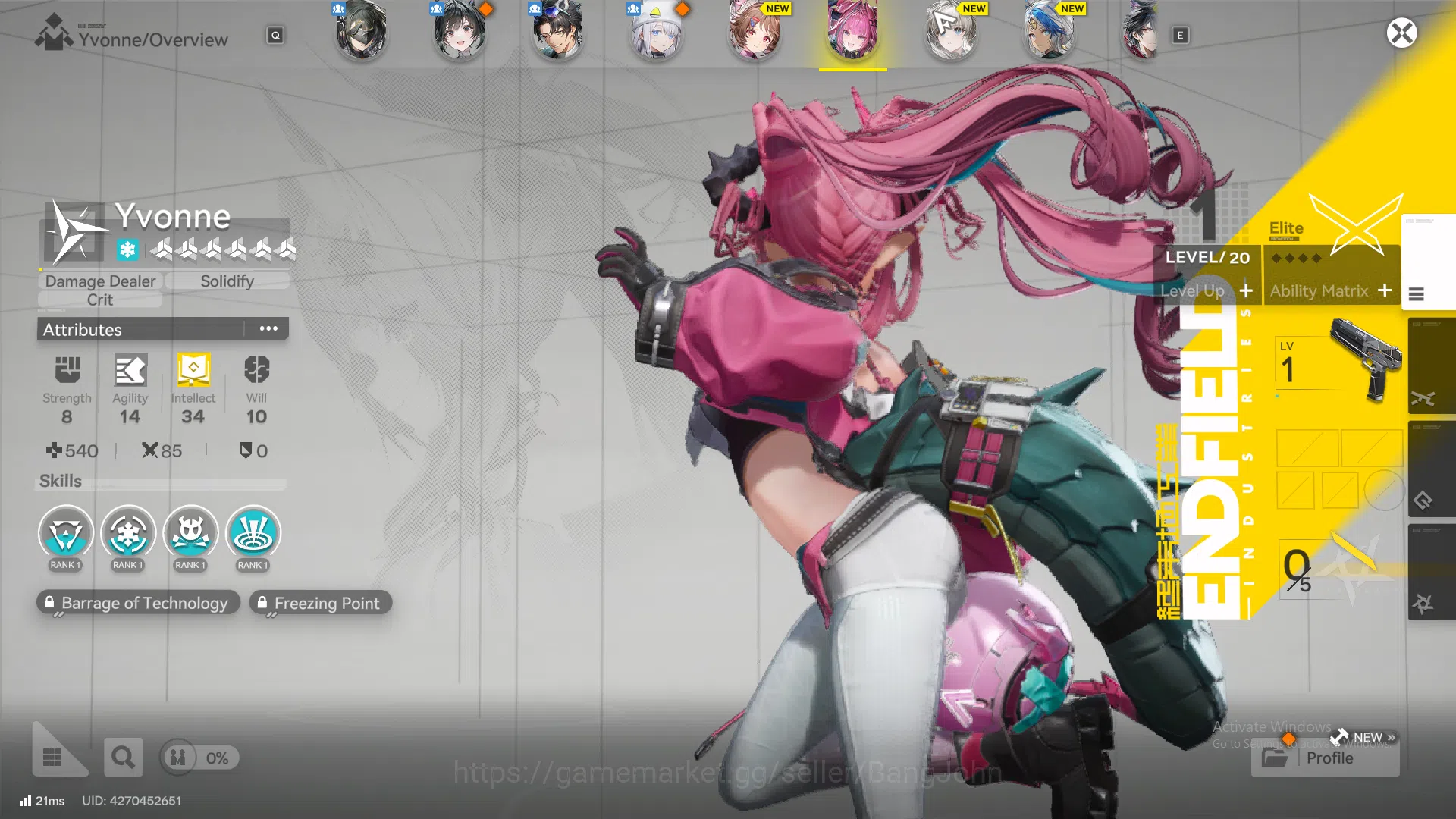 Arknights: Endfield Accounts ASIA | starter fresh Yvonne, Ardelia Wp 6s 1 more  image 2
