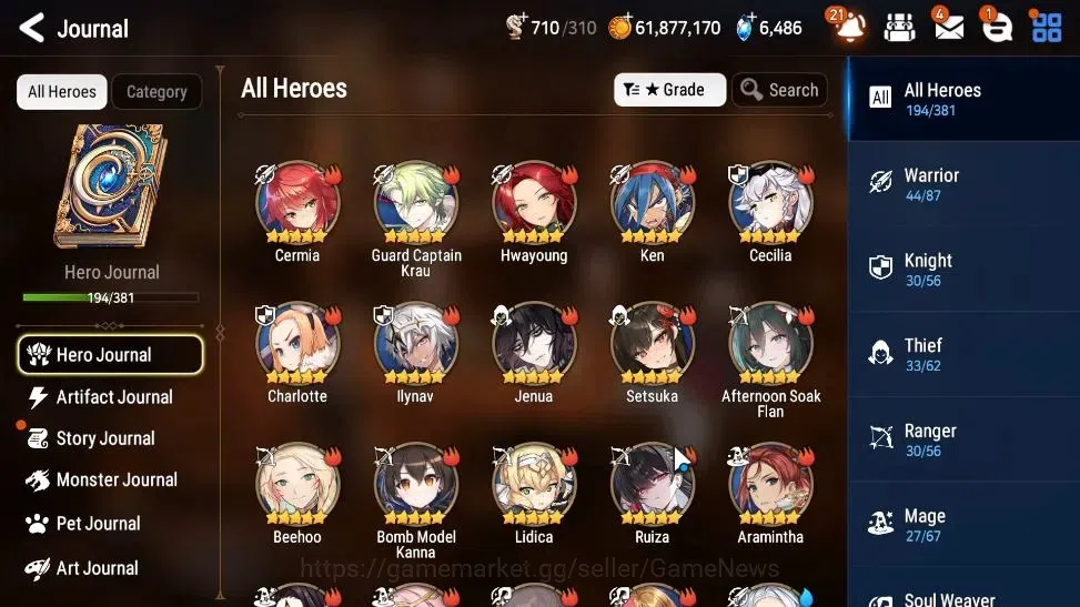Epic Seven Accounts GLOBAL Unverif|New Era|14 ML(Salome,ZIO,AB Vildred image 7