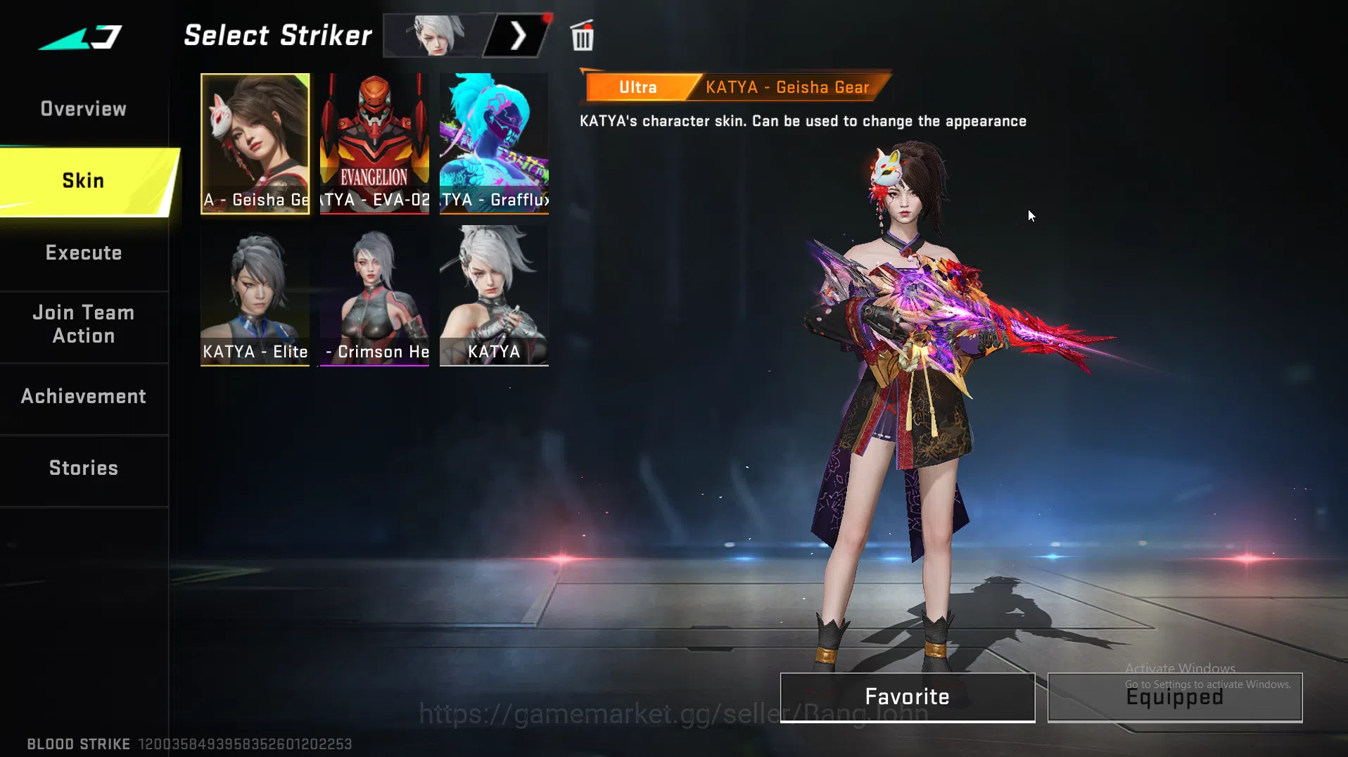 Blood Strike Accounts 2 Ultra Volt | Ultra Blast | Collab Katya | 2 Ultr image 3