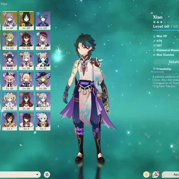 Genshin Impact Accounts Others ASIA|AR34|5*Char Xiao,Nilou,keqing,Tighnari|Resource Avaliable|TakeMail(GI753Z)